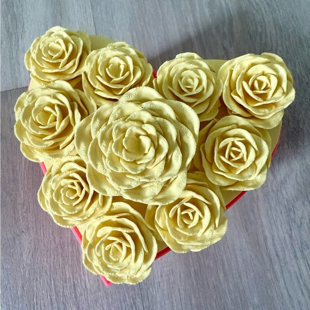 Roses Heart Container Valentine's Day 3D printed jewelry box gift